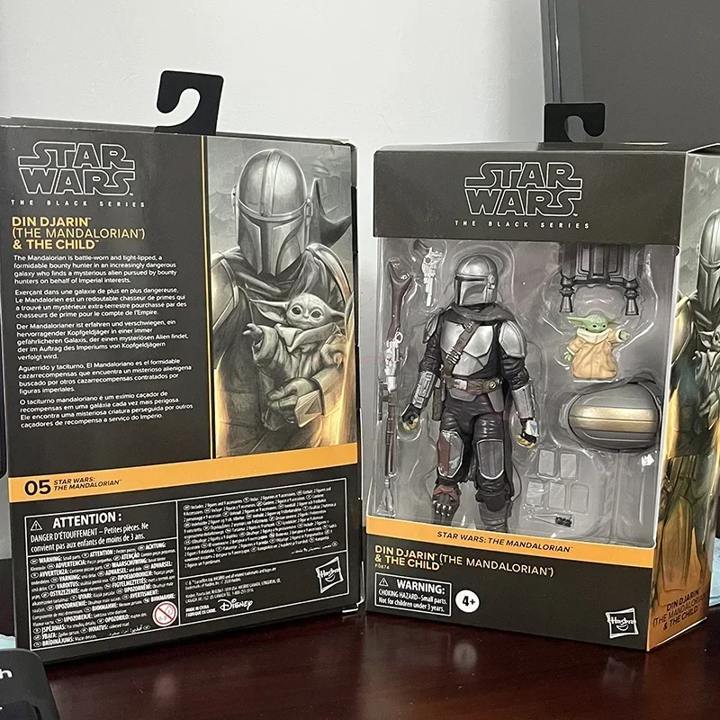 Star Wars 6 Pollici The Mandalorian And The Child Baby Yoda Anime Figure Black Series Din Djarin Pvc Action Figure Model Dolls Toy