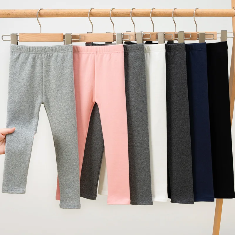 Girls' Leggings Spring And Autumn Style 95 Cotton Female Baby Elastic Pants Children's Slim outer Wear Pants - Image 2