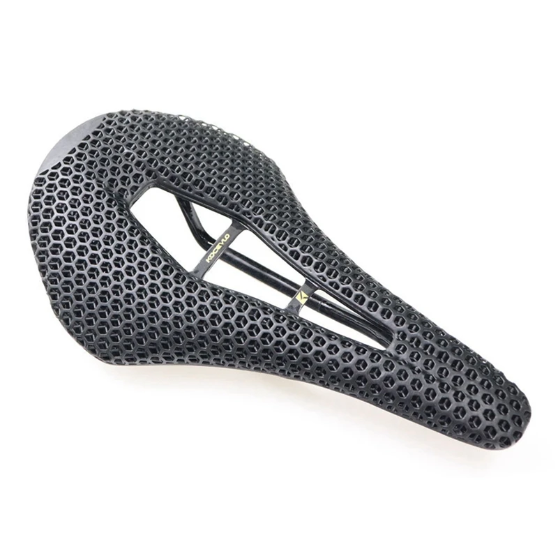 

KOCEVLO 1 PC 3D Printed Cushion Carbon Fiber Cushion Black For Mountain Bike Comfortable Riding Cushion Riding Equipment