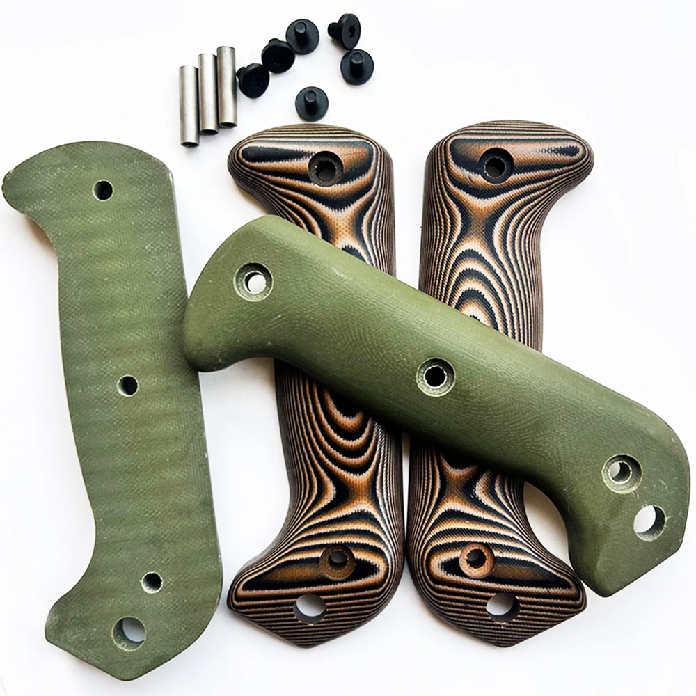 1 Pair G10 Composite Blade Handle Patch for KB BK2 Knife with Screw Knife Handle Grips Material DIY Accessories