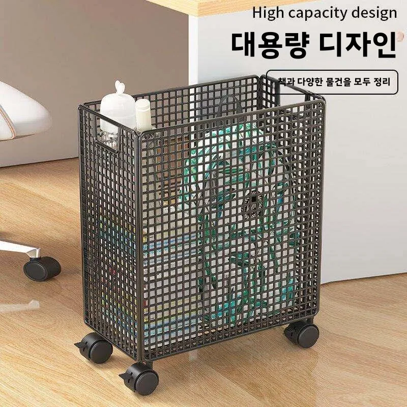 피트니스 요가 매트 보관 튜브, 좁은 스포츠 용품 정리함, 바퀴가 달린 가정용 헬스장 벽걸이형 장난감 및 스포츠 용품 보관함