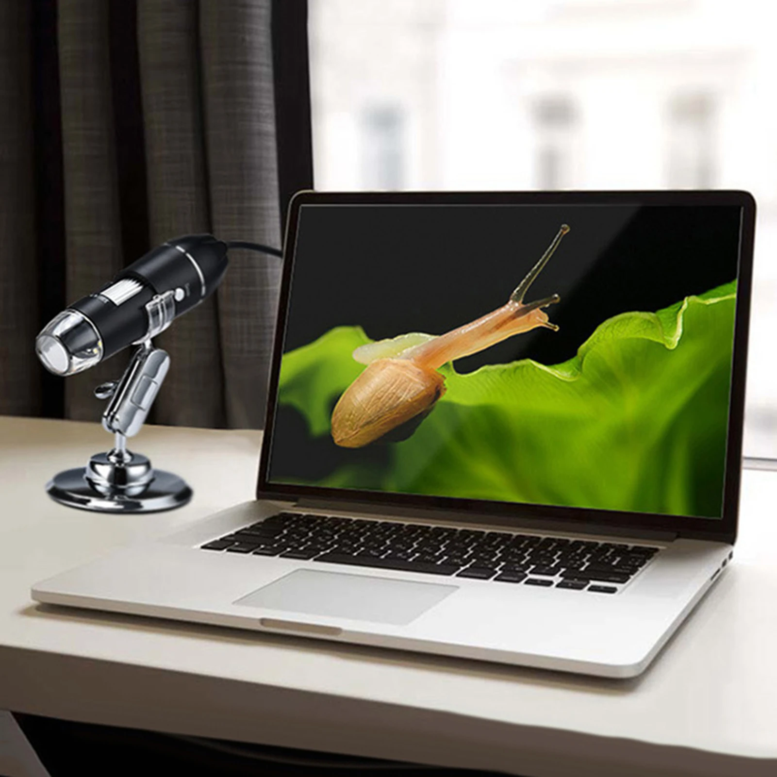 Digital Electron Magnifying Glass U-shaped Adjustment Bracket Microscope Suitable for Computer Laptops 6