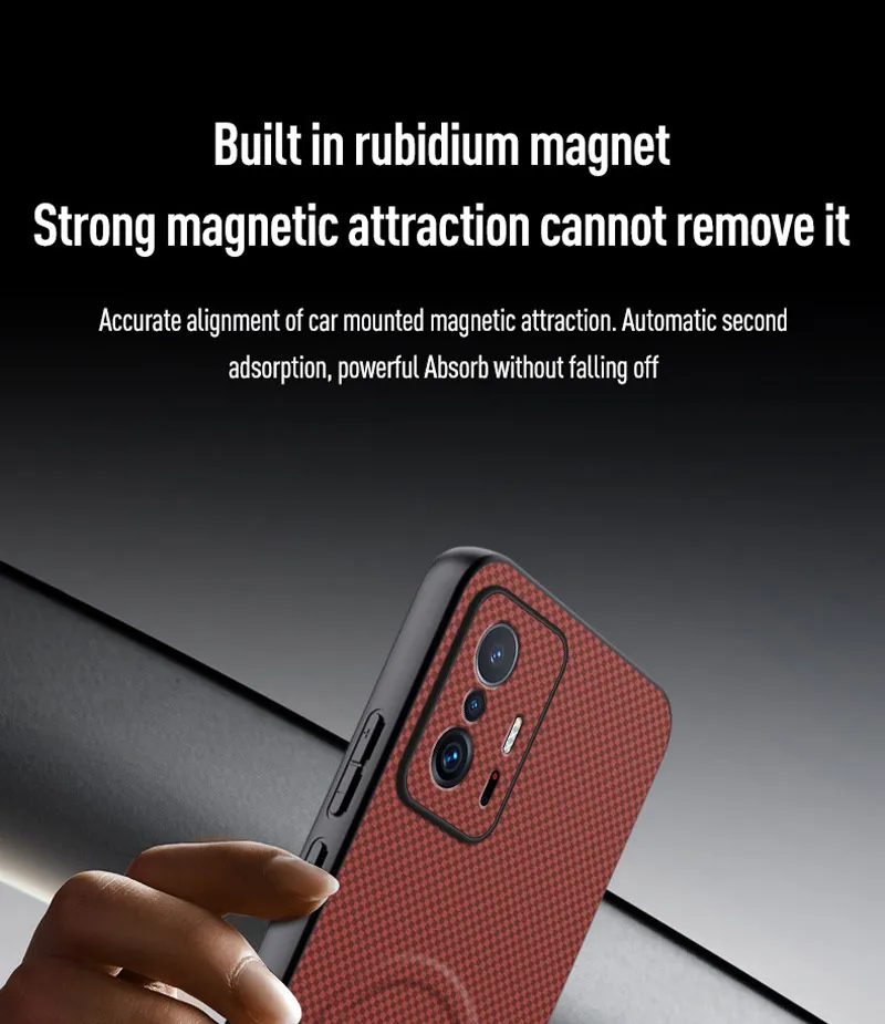 Für Xiaomi Mi 11T Pro Hülle Luxus Auto-Magnethalter Handyhülle Für Xiaomi 11T Pro 5G Silikon Stoßfeste Schutzhülle Rückseite – Detail 11