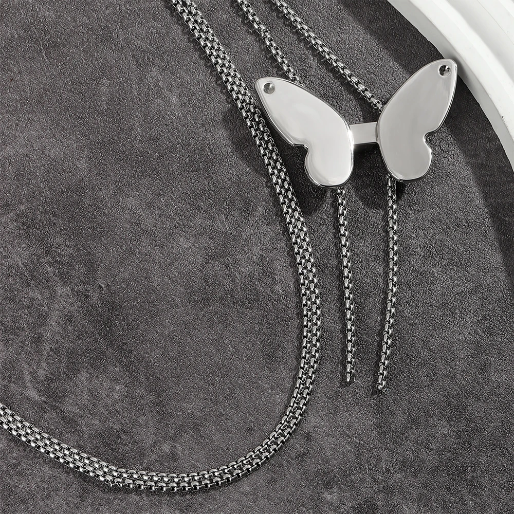 Die neue Taillenkette Accessoire Damenrock Dekoration Senior Sense Schmetterlingskette mit einer Halskette – Detail 8