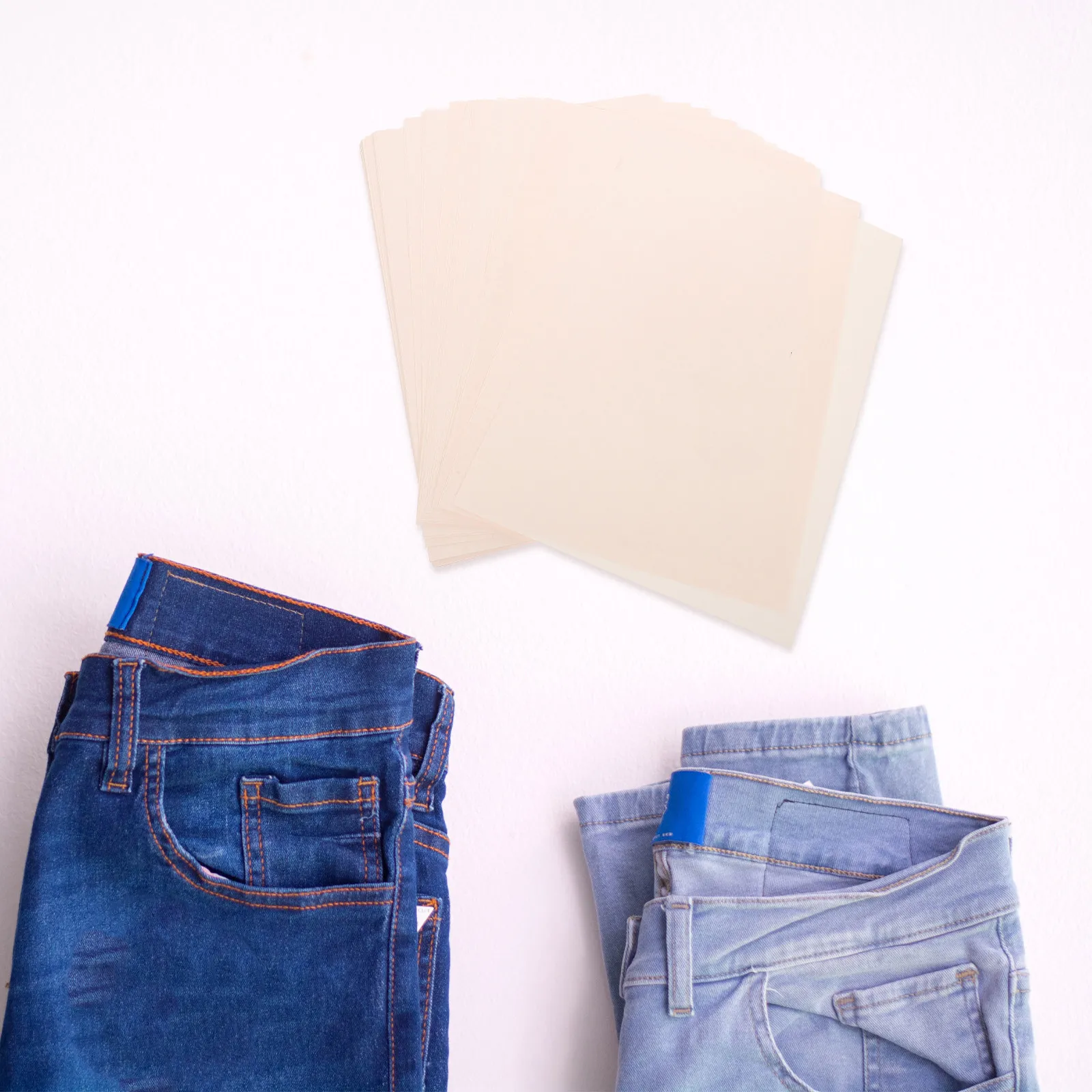 100매 A4 승화전사지, 비면 원단용 다리미 전사 시트, 폴리에스터 캔버스 티셔츠 패턴 인쇄용 대량 팩