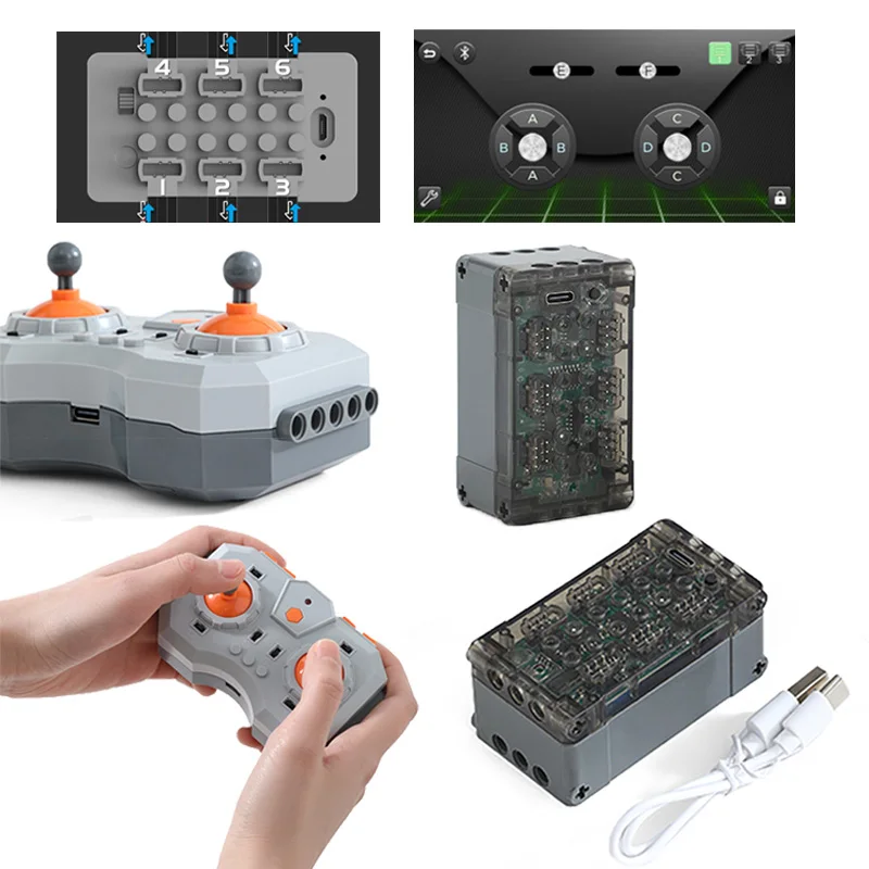 MOC Elektrisches Motorsteuerung Set mit App und 6 Kanälen