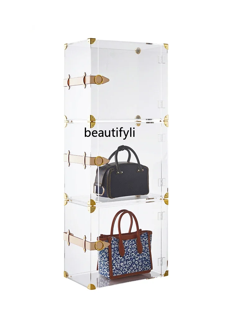 

Bag Storage Box Wardrobe Dustproof Acrylic Shelf Transparent Display Cabinet