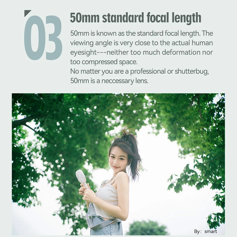 TTArtisan 50mm F2 풀프레임 대구경 수동 초점 인물 사진 렌즈 ( A7S, 후지 X-A1, X-T10, 캐논 M5, 니콘 Z50 호환)