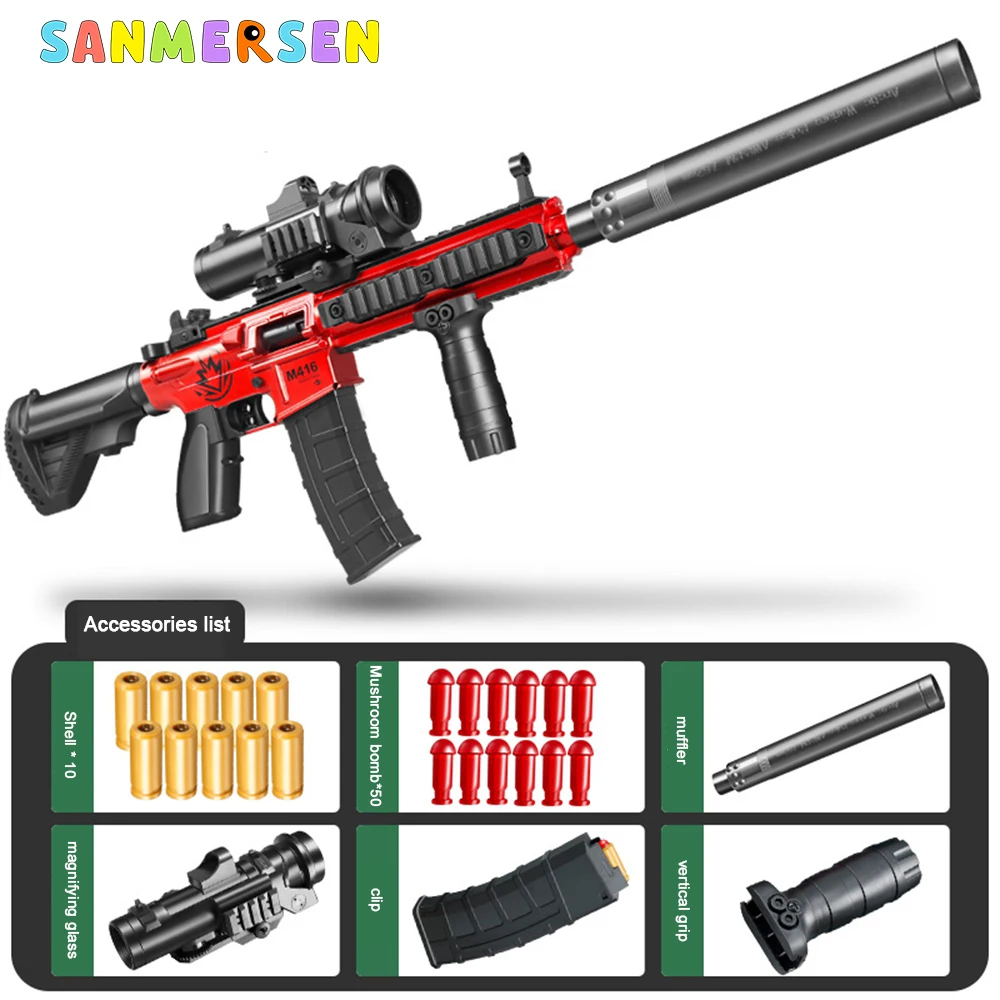M416 Shell Ejection Airsoft Pistol Soft Bullet Gun Manual Sniper Rifle