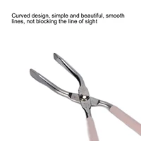 1pcs Stainless Steel Eyebrow Removal Tool Make Up New Fashion Scissors Shaped Eyebrow Clip Tweezers Clamp Clipper Beauty Tool 2