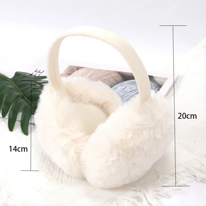 Cute Girl Soft Earmuffs Women Winter Adjustable Foldable