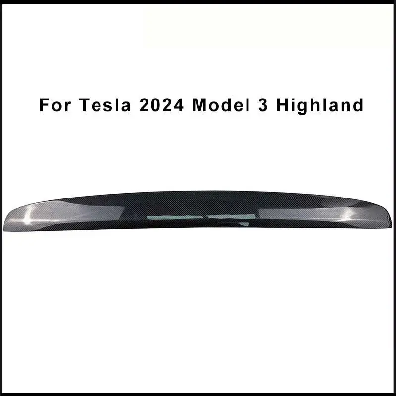

100% Real Carbon Fiber For Tesla Model 3 Highland 2024 Center Console Dashboard Panel Trim Sticker Cover Interior Accessories