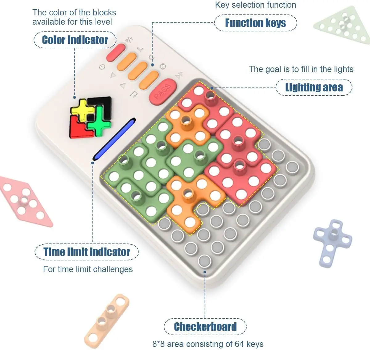 New Super Blocks Pattern 1000+ Levelled Matching Puzzle Games Challenges Brain Teaser Toys for Kids & Teens, Gifts for Boys Gir