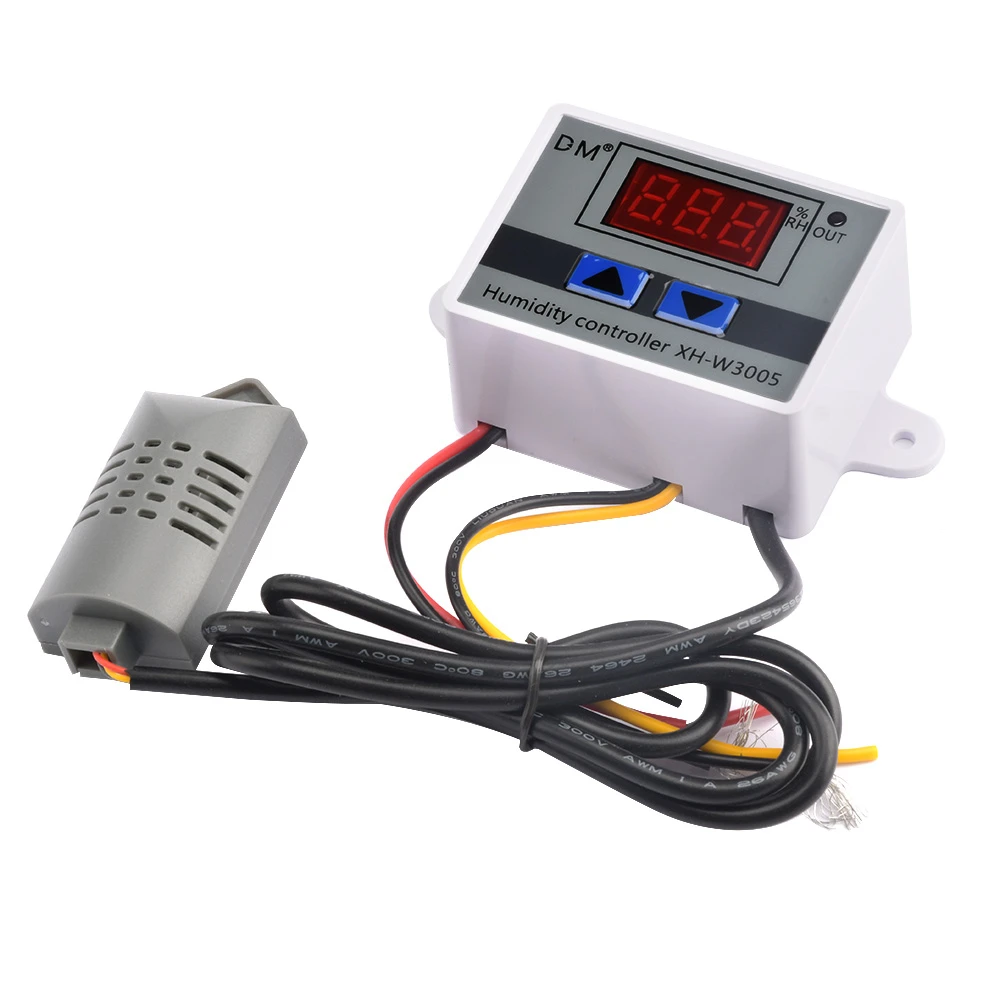Digitaler Feuchtigkeitsregler XH-W3005 12V 24V 220V Hygrostat Hygrometer Feuchtigkeitskontrollschalter Regler + Feuchtigkeitssensor – Detail 6