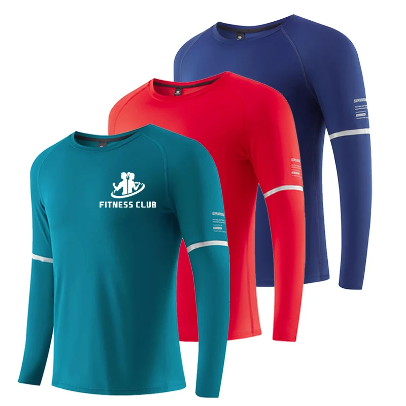 Mannen Compressie T shirt Gym Fitness Sport Strakke Running Sweater