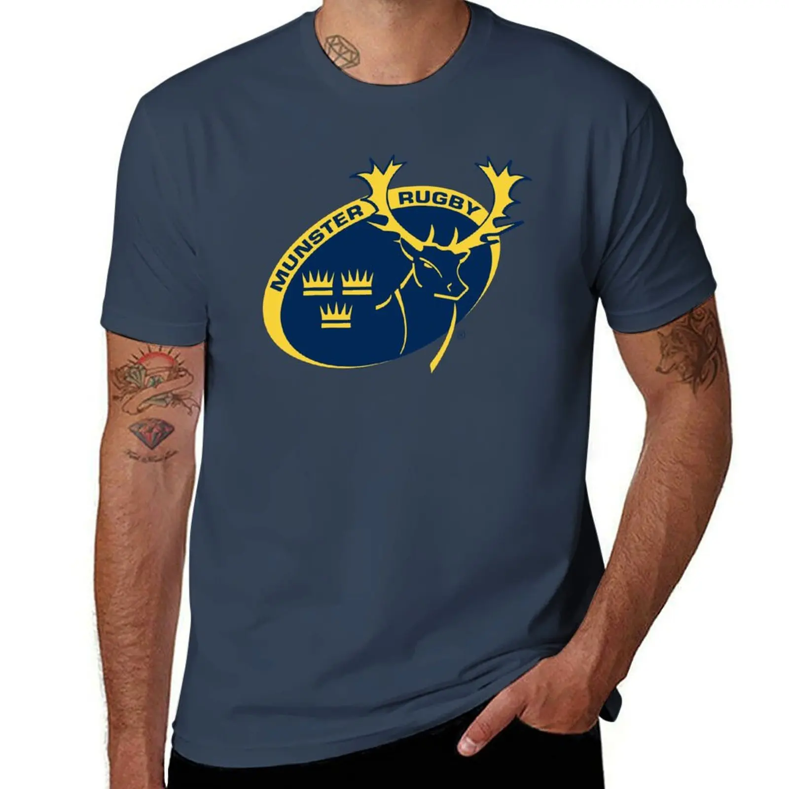 MUNSTER RUGBY TEAM FANS T-Shirt man tshirt t shirt man designer t shirts for man cotton funny T-Shirt