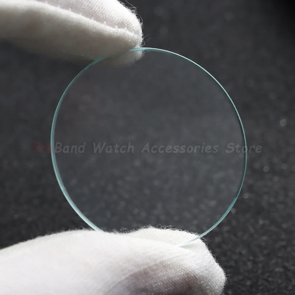 Transparent Crystal Watch Glass Replacement - Flat, Various Thicknesses
