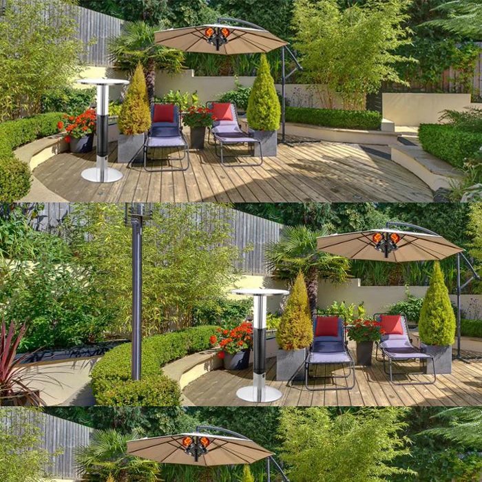 Outdoor Led Light Umbrella Patio Heaters