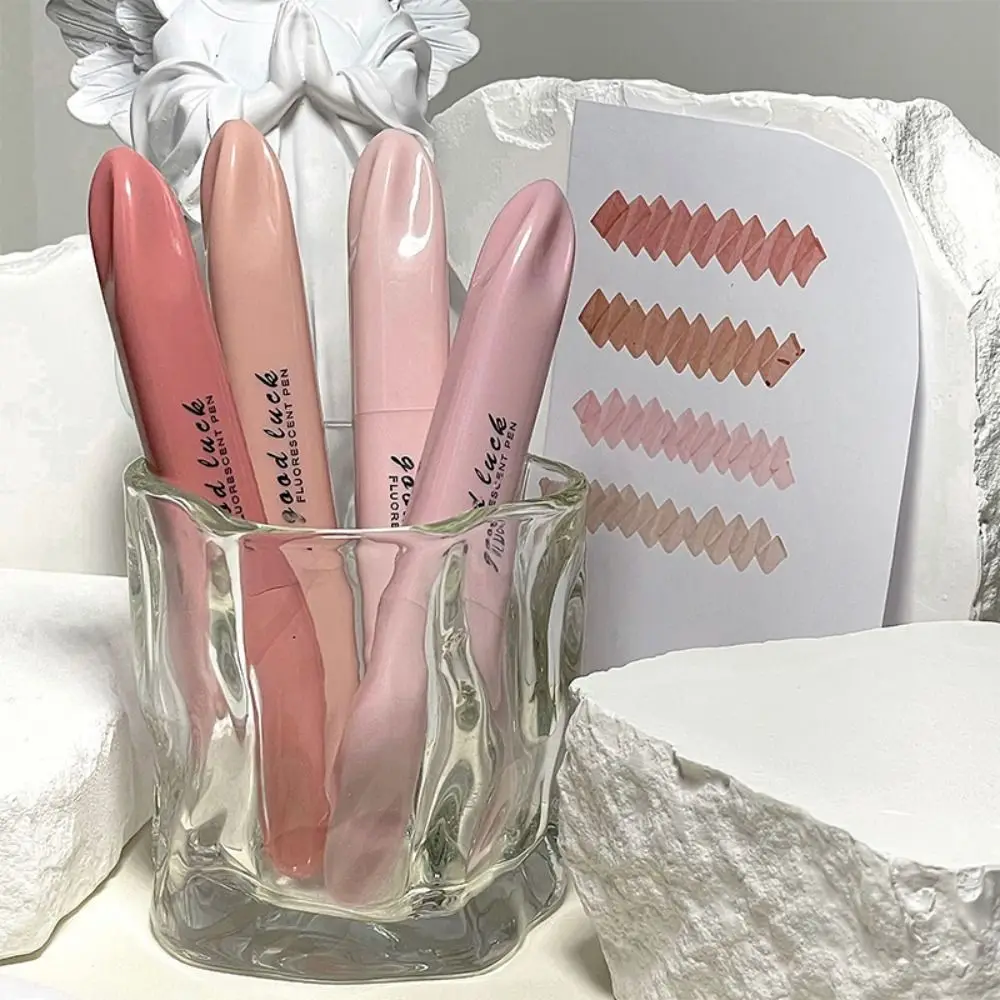 أدوات تمييز رأس موراندي مزدوجة ، قراءة علامات رسم النقاط الرئيسية ، قلم فلورسنت ملون ، أدوات الكتابة على الجدران ، 4 * لكل مجموعة 3