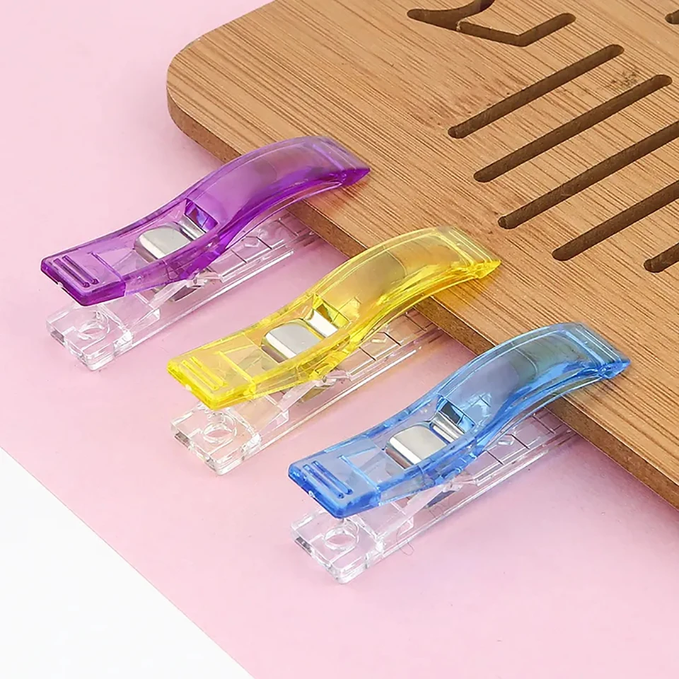 Description Picture 5 of item10/20Pcs Multipurpose Fabric Quilting Sewing Clips DIY Handmade Colorful Paper Clip Knitting Craft Supplies Tools Accessories