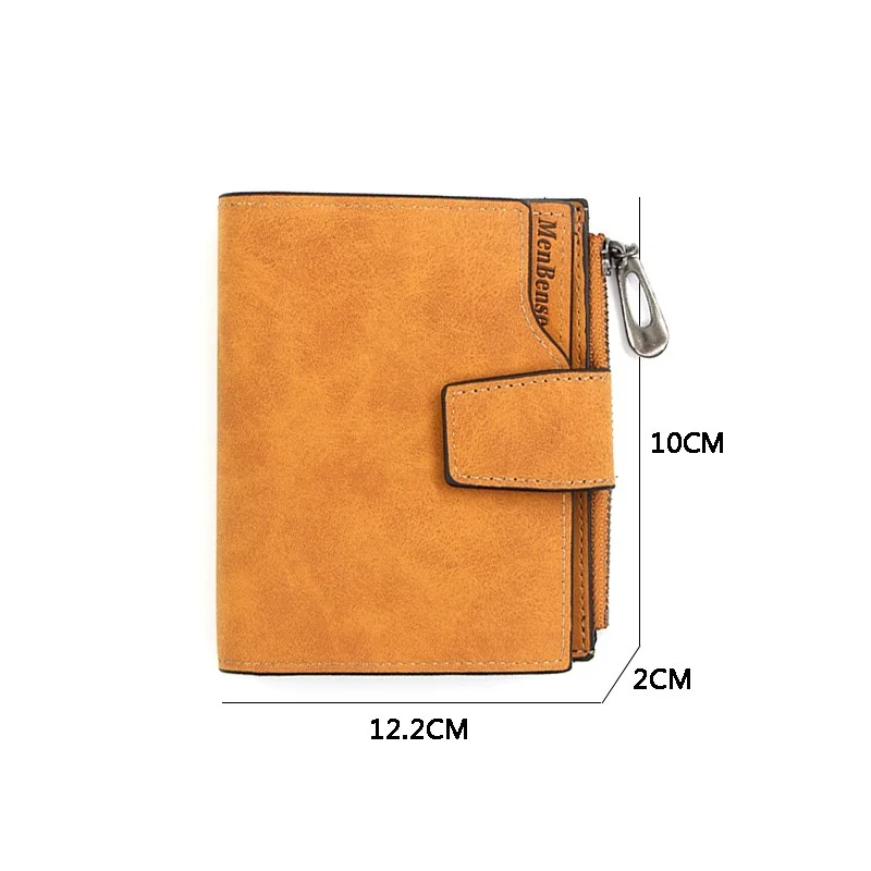 New Ladies Short Wallet Women's Zipper Wallet Multi-function Fashion Simple Fresh Large-capacity Leather Coin Purse Clutch 6