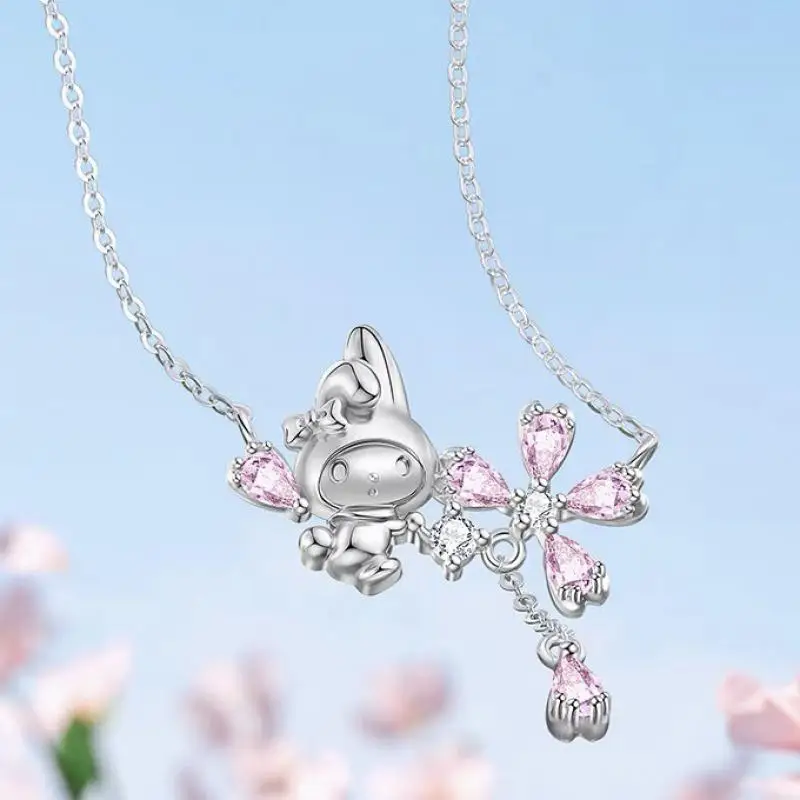 Sanrio Hello Kitty Necklace Ring 2K Kuromi Melody Chain Alloy Silver  Crystal Female Charm Rhinestone Goth Jewelry Valentine Gift - AliExpress,  Sanrio Jewelry - valleyresorts.co.uk