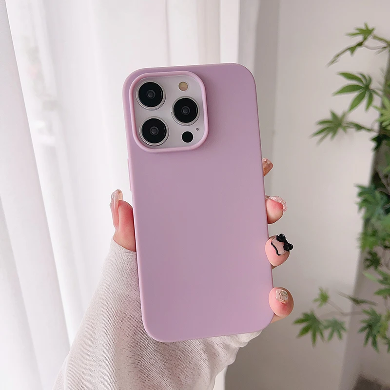 Vibrant Silicone Matte Soft Case - Luxury Ultra Thin Back Cover Shell