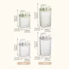 Large Capacity Cereal Containers with Measure Cup with Handle High Sealing Performance Plastic Sealed Jar Insect-proof 6