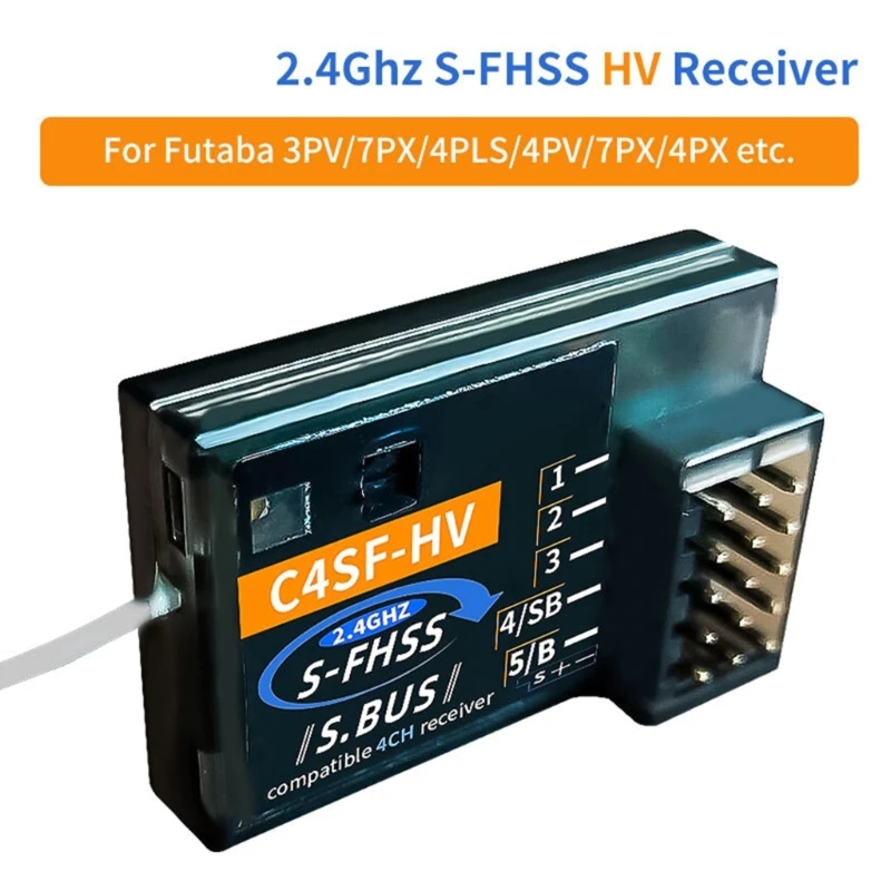 C4SF HV Splash Resistant Receiver For FutabaS FHSS FHSS SBUS 3PV 3PK 4PKS 7PK drone accessories drone repair parts