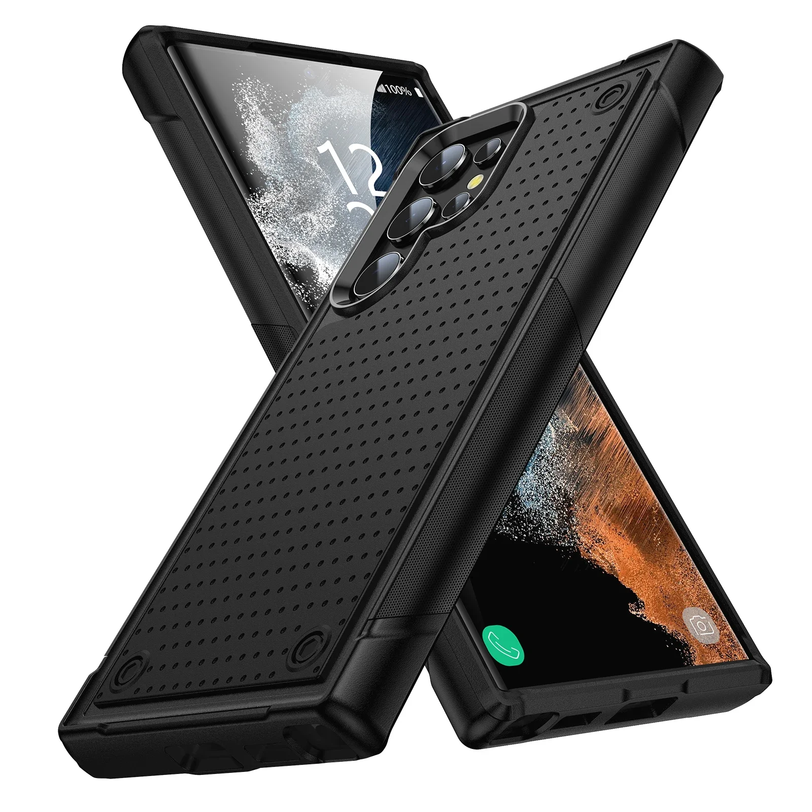 Shockproof Armor Hard Phone Case - Durable Protection Cover