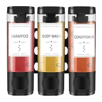 Shampoo Dispenser for Shower Wall Mounted Shower Soap Dispenser Refillable Liquid Soap Dispenser Bottle Home Bathroom Containers 1