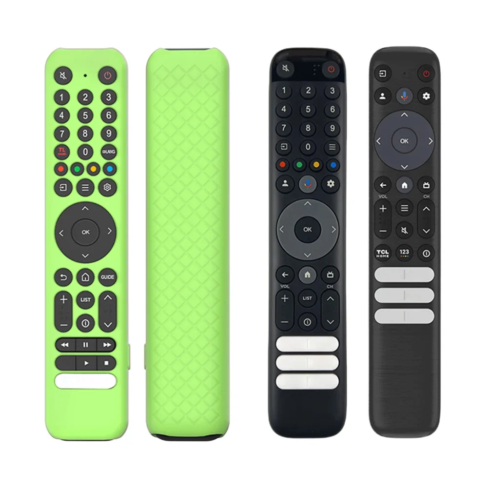 Silicone Remote Case for TCL RC716/RC833 GUB1 Remote Protective Case with Lanyard Anti-Slip Shockproof Anti-Drop Silicone Sleeve