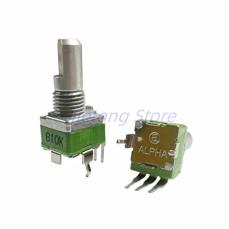 1pc ALPHA RD901F 09 Type Potentiometer Single-Unit Vertical 3 Pins B10K 20K 50K 100K Axial Length 15mm D Half Shaft multiturn potentiometer linear potentiometer rotary potentiometer trimmer potentiometer electronic components