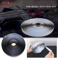 4m Butyl Rubber Glue Headlight Sealant Retrofit Waterproof Black Tape Sealant Glue for RV Car Headlamps Window Door Windshield 2