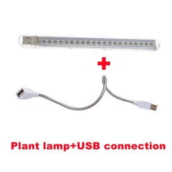 Enhanced Full Spectrum LED Grow Light for Indoor Plants, Flowers, Seedlings, and Greenhouses (Light and USB hose)