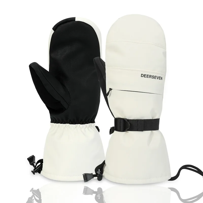 Winter Men Women Ski Gloves Windproof Warm Waterproof  Touch-Screen Fleece Non-slip Snowboard Snowmobile Cycling Skiing Gloves 3