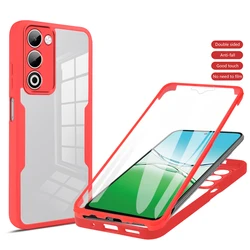 Clear 360 Full Wrap Case with Camera Lens and Screen Protection for OPPO A35 (RD)