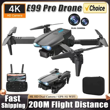Nuovo Drone RC E99Pro 4K Professionale con Doppia Fotocamera HD Grandangolare, Elicottero RC Pieghevole, FPV 5G WIFI, Mantenimento Altitudine, In Offerta ﻿