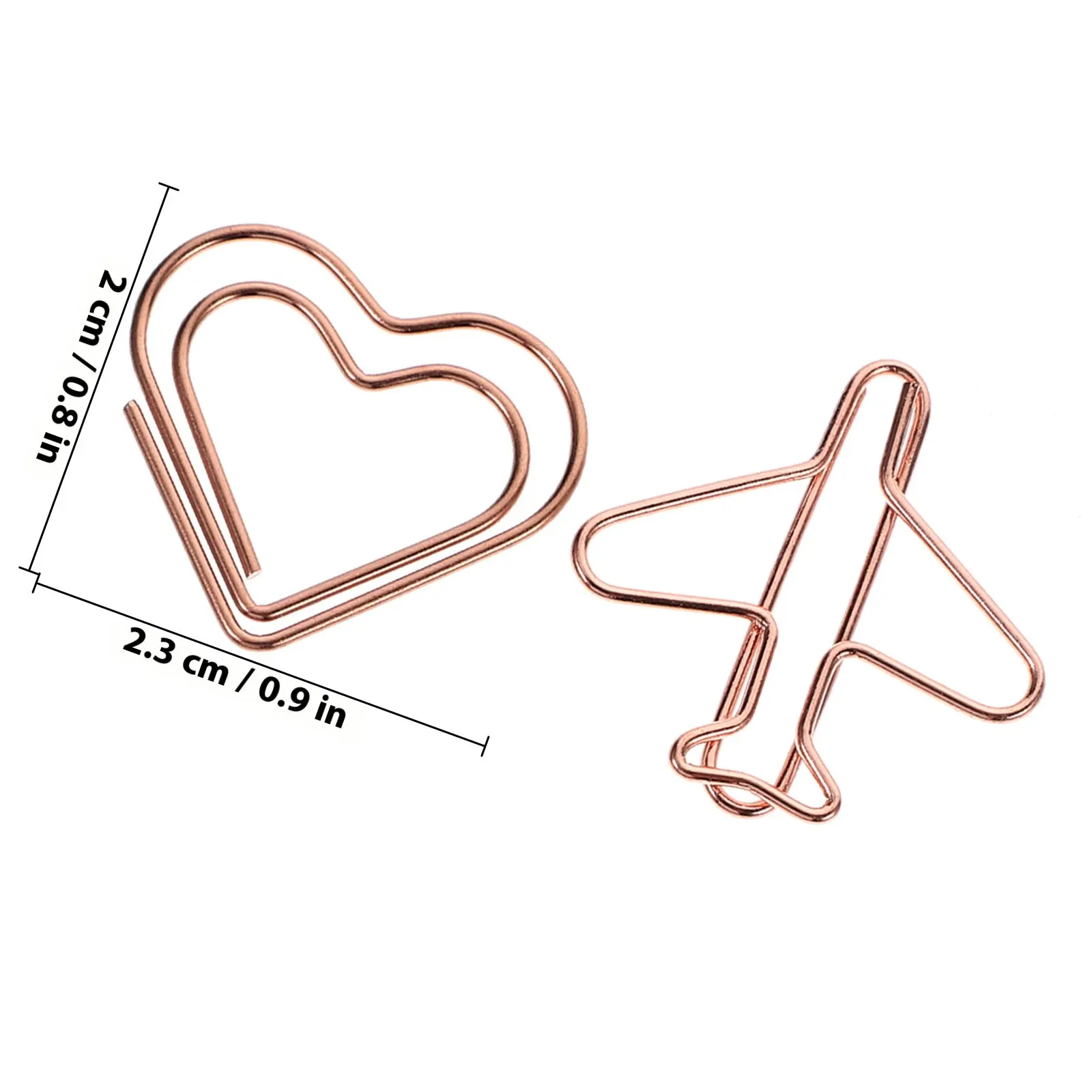 30Pcs 장 북마크 클립 금속 종이 클립 작은 창의적인 모양의 파일 클립 사무실 홈 스쿨 문서 정리함