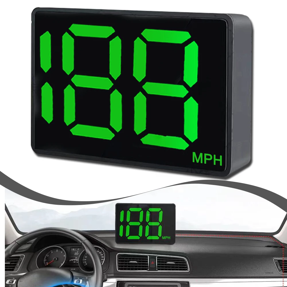   ڵ HUD GPS ӵ  ÷, MPH  溸, ڵ  ׼ ӵ