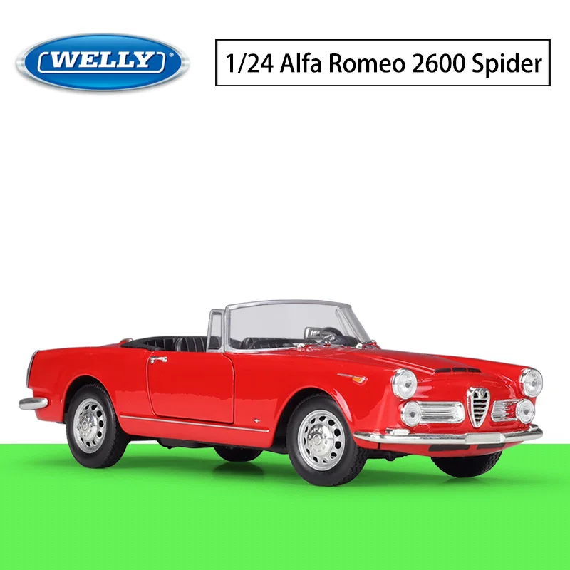 

Модель спортивного автомобиля WELLY 1:24 1960 Alfa Romeo 2600 Spider