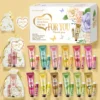 12 Hand gift Hand cream and lip balm set Friends Party Gift with love net bag and thank you card Holiday gift 1