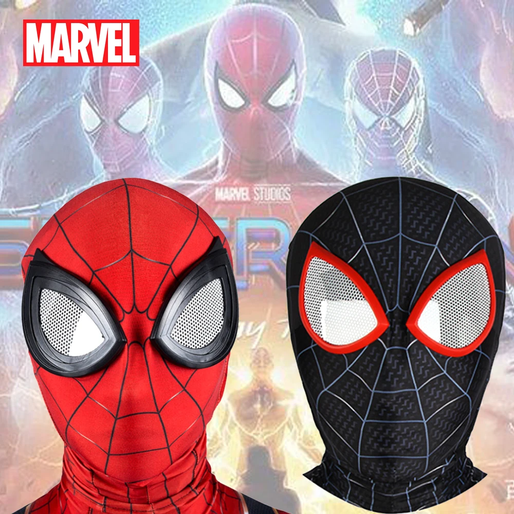 Лицо человека-паука Marvel для косплея искусственное лицо Питер Паркер Человек-паук