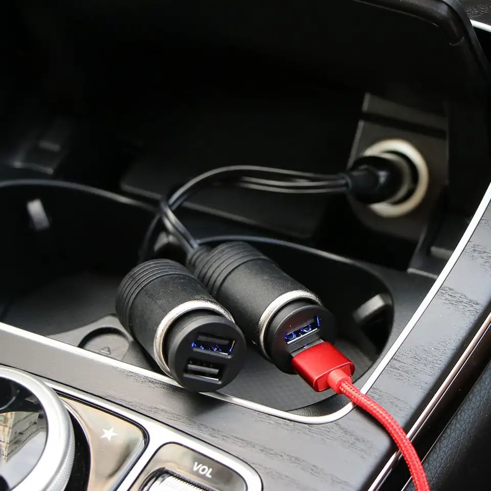 Presa Corrente Tipo Accendisigari Doppia : Prese E Spine / Presa - Foto 3