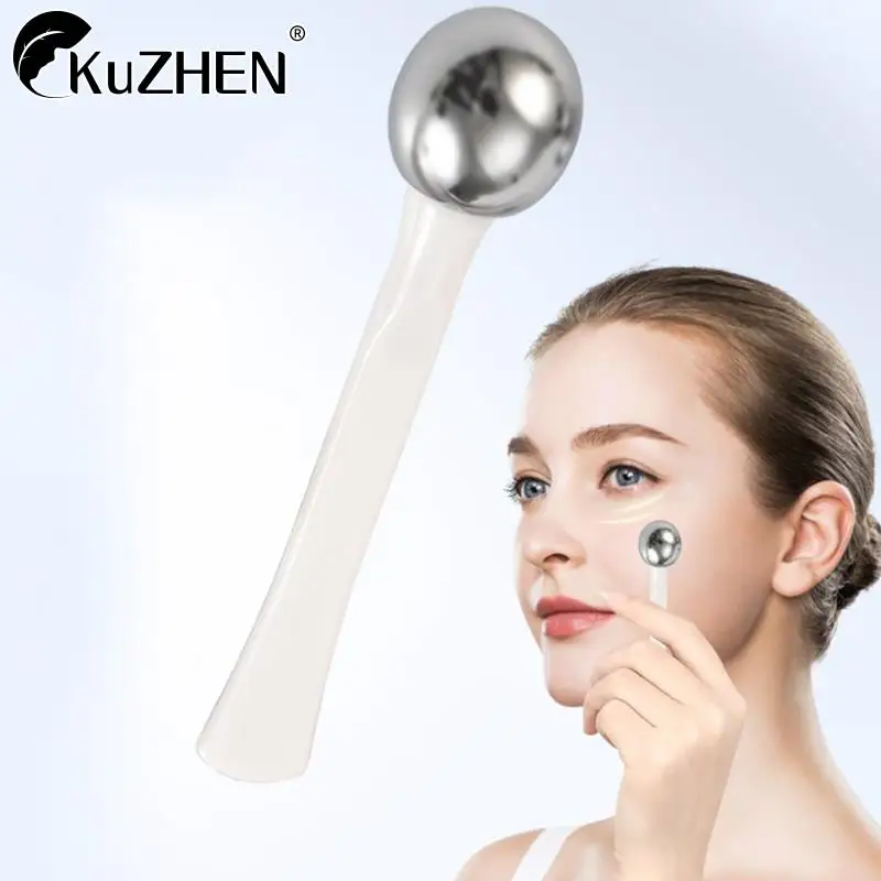 1PC Eye Roller Massage Stick Eye Cream Applicator Cosmetic Spatula Anti Wrinkle Facial Spoon Gold Alloy Face Thin Skin Care Tool