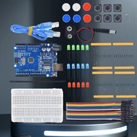 New Starter Kit 13 in 1 Mini Breadboard USB 3 Color LED Jumper Wire Button 400 Holes for Arduino R3 DIY School Education Lab - Image 2