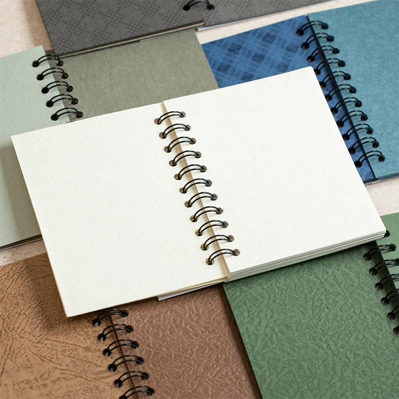 Textured Spiral Notebook - Portable Journaling and Scrapbooking Diary, 30 Sheets