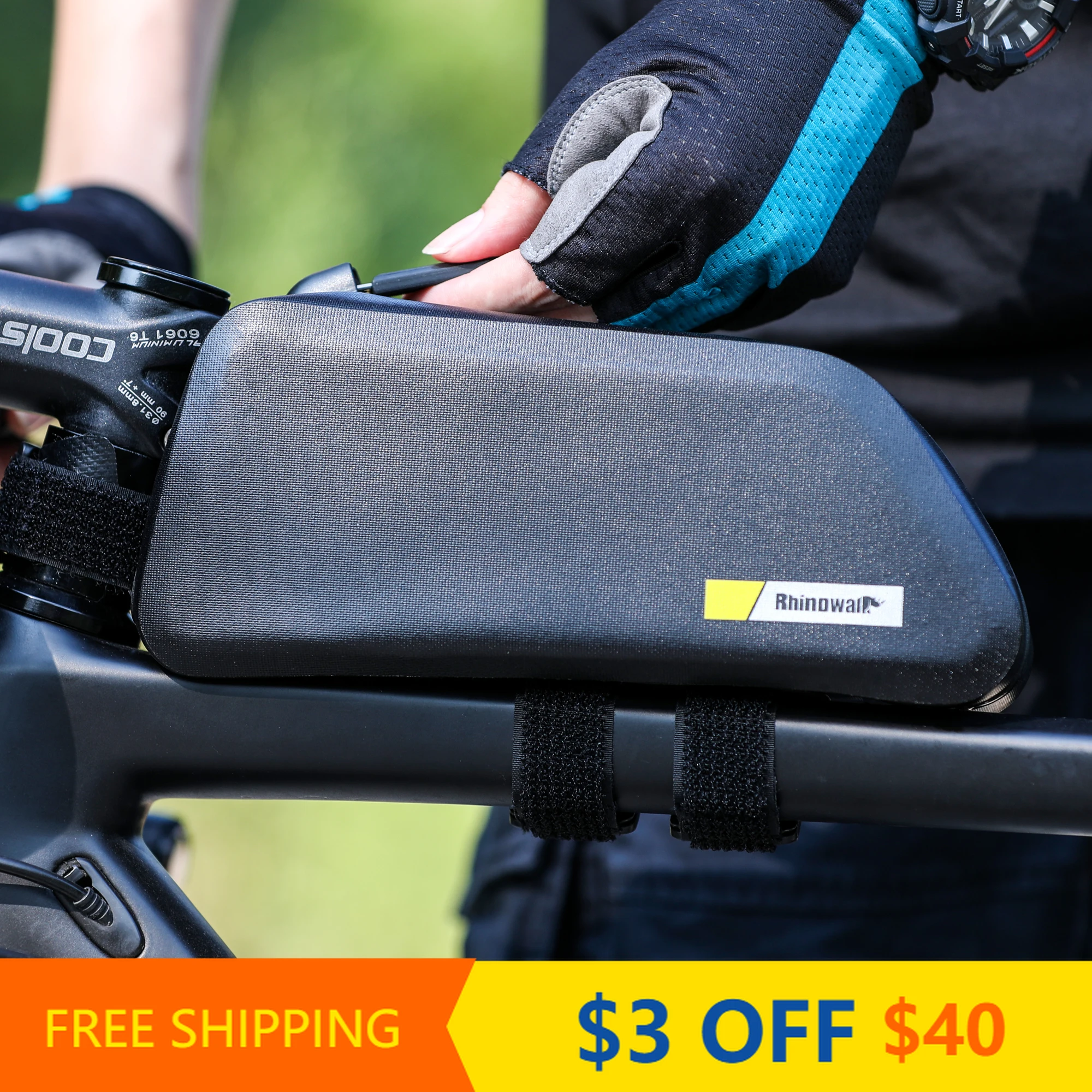 RhinowalkBikeTopTubeBagWaterproofBicycleTopTubeBagBicycleBag