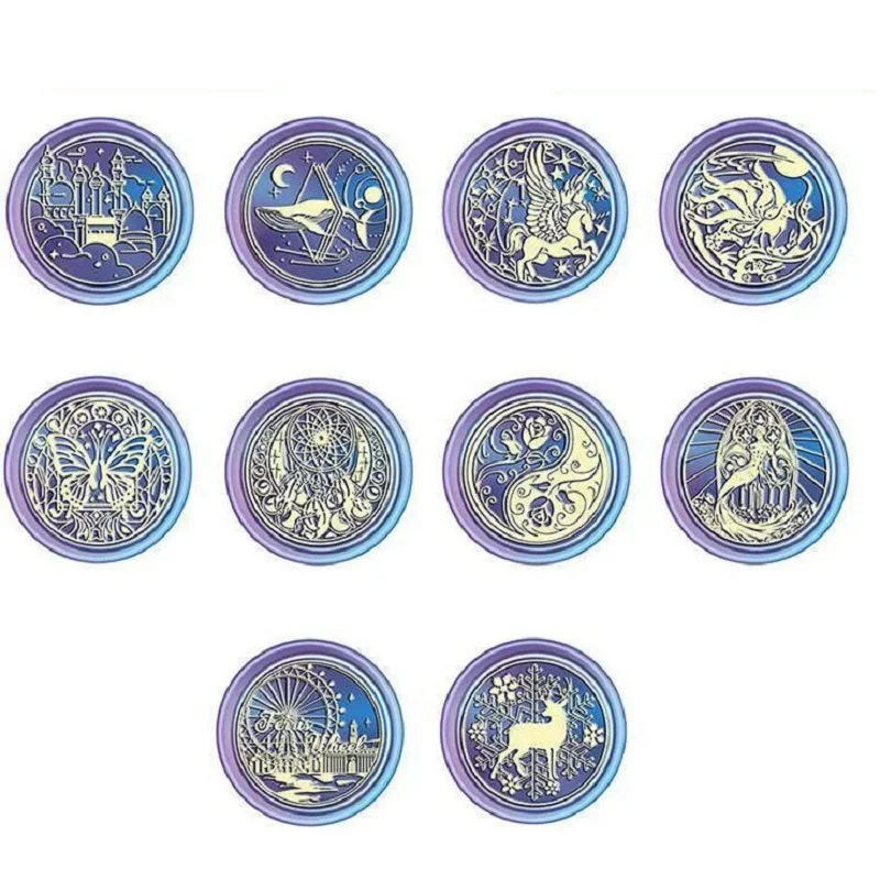 

Butterfly Embossed Metal Brass Wax Seal Stamp Head Birthday Card DIY Craft Scrapbooking Wedding Decoration Seal Head