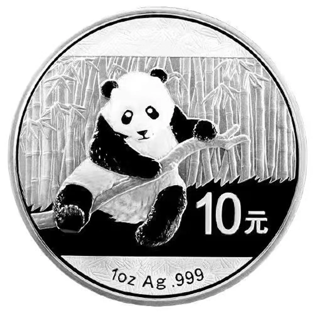 

2014 China Panda Silver Coin 1oz Ag .999 Commemorative Coins New Year Christmas Gifts 10 Yuan